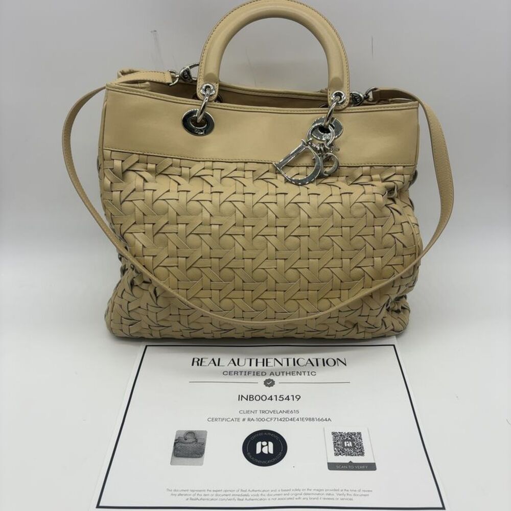 Dior Women's Leather Woven Bag